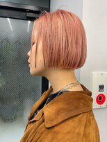 ヴァーディ オモテサンドウ(Vardy omotesando)&nbsp;コーラルピンク・ボブ・表参道ケアブリーチ・ハイブリーチ