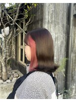 エニーテラス(Eny Terrace)&nbsp;ash brown × coral pink / earring color