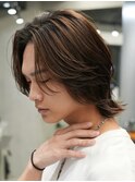 メンズミディアムパーマメンズボブパーマスパイラルパーマ