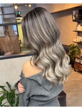 サニー 渋谷(SUNNY) バレイヤージュ、ハイライト、レイヤーカット、グレージュ