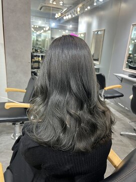 アソビセカンド 原宿(ASOBI 2nd) オリーブグレージュ　20代/30代/ブリーチあり