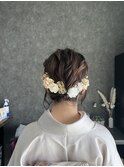 卒業式　シニヨン