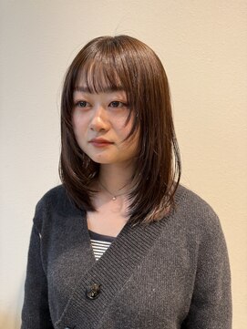 サラ ビューティー サイト 古賀店(SARA Beauty Sight) シャギーカット/オリーブグレージュ/大人可愛い/小顔カット