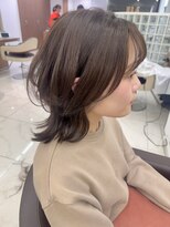 アッシュ 下北沢店(Ash)&nbsp;暗めグレージュカラーのミディアムレイヤー