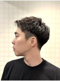 夏メンズヘア！ショートツイストアップバングツーブロ刈り上げ