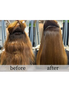 髪の毛に負担のかからない施術に特化した次世代サロン◎1人1人に合う薬剤を選定。納得のストレート髪へ導く