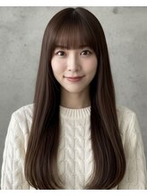 最も印象を左右する＊顔まわり・前髪の繊細なクセも逃さないデザインストレート[立川/立川駅/髪質改善]