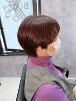 バディ(BUDDY)&nbsp;ピンクカラー×ショートボブ