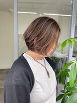 ジービージー(GBG)&nbsp;ハイライトボブ40代50代グレイカラー白髪染め白髪ぼかし