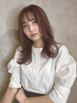 ウル 関内(uru)&nbsp;シアーピンクブラウン×顔周りレイヤー