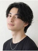 毛流れニュアンスパーマでこなれ感◎爽やかメンズカット