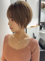 ネバーバイリンクス(NEVAR by LINKTH) 小顔見せ丸みショートボブ