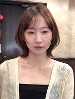 ロンド 銀座(Lond)&nbsp;☆春日☆縮毛矯正ミルクブラウンダウンバングダークパープル5