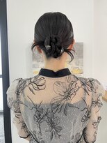 ウル 岡山駅店(ULu.)&nbsp;結婚式ヘア二次会ヘア編みおろしカチモリシニヨン岡山ヘアセット