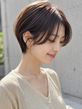 テーラヘアー 我孫子店(TELA HAIR) 《横顔きれい》前髪ありハンサムショート