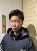 ツーブロックアップバング