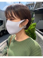 ブルートマト(BLUE TOMATO)&nbsp;シースルーバング耳掛けミニボブ