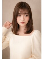 カバーヘア ブリス 川口(COVER HAIR bliss)&nbsp;ピンクベージュレトロニュアンスワンカール302Z川口20代30代40代