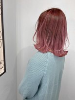 アヴァンス なかもず店(AVANCE.)&nbsp;チェリーレッド×バレイヤージュ×ロブ×韓国スタイル