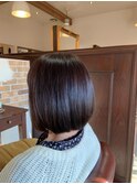 【艶ボブ】【丸み】【ナチュラルストレート】【20代30代】