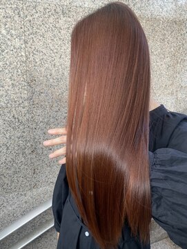 ヒアー 岡山(here) 髪質改善/艶ボルドー/ベビーバング/プレミアムカラー