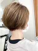 似合わせカット アースカラー くびれヘア デザインカラー