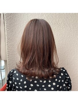 ワット 原宿店(W) 【W-ワット-原宿店】ブリーチなし ピーチベージュ