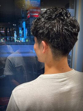 ヒロギンザ 六本木店(HIRO GINZA) ツーブロックアップバングヘア