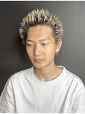 スパイキーショート 金髪