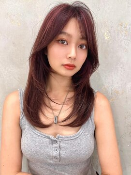 マシェリー バイ ロンド 金山(Ma cherie by Lond) 韓国風レイヤーカット/前髪カット/美髪エアリーロング髪質改善