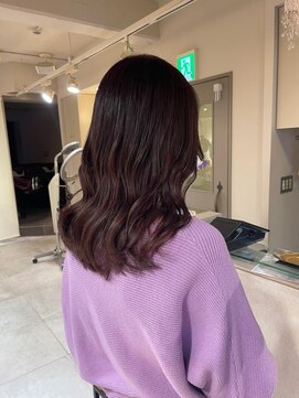 キャンバス バイ ネオリーブ 横浜西口(Canvas by neo.) レッドブラウン ブリーチなし 暖色系カラー sn