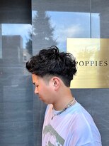 ポピイズ(POPPIES)&nbsp;メンズスタイル【アップバングパーマ】