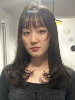 カムジーヘッドカミノウラ(COMEGHEAD KAMINOURA)&nbsp;顔まわりレイヤーカットくびれミディ韓国レイヤーショート上乃裏