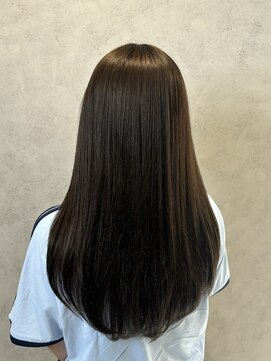 ラック(LUCK) オリーブベージュ/船橋/くすみベージュ/細めハイライト