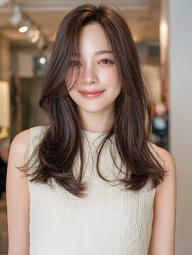 アイコニック 長久手店(ICONIQ) 【髪質改善カラーエステ】艶髪/マロンブラウンカラー