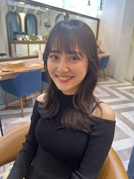 ロンドアベニール 北千住(Lond avenir) 暗めカラー/レイヤーカット/マロンベージュくすみベージュ北千住