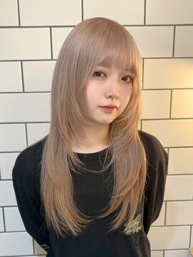 ベレーザ 渋谷神南(Beleza) 16828渋谷ホワイトブロンドハッシュカットミルクティーカラー