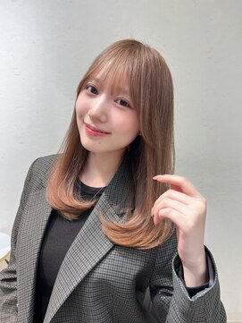 アム 表参道(am) 髪質改善グレージュ【小顔前髪グレージュレイヤー】