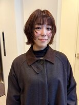 ディーエックス ウエスト(Dxxxx WEST)&nbsp;ボブレイヤー オレンジブラウンカラー 外ハネボブ レイヤーボブ