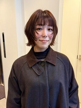 ディーエックス ウエスト(Dxxxx WEST) ボブレイヤー オレンジブラウンカラー 外ハネボブ レイヤーボブ