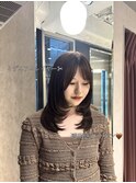 ◇透け感オリーブブラウン×ミディレイヤー◇