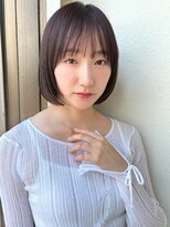 カバーヘア ブリス 志木南口駅前店(COVER HAIR bliss)&nbsp;切りっぱなしショートボブ/アッシュ/春カラーブリーチなしp志木