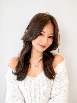 ナチュラル 南越谷店(Natural) 【韓国風】透明感ブラウン×くびれレイヤー