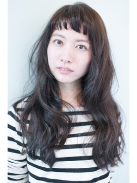 ヘアーアンドファッションシオミエイチ (hair＆fashion shiomi H) [shiomi H]ラフなロングヘア×ダークアッシュカラー