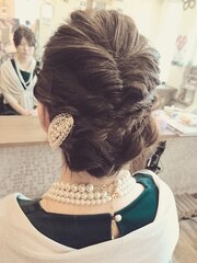 およばれヘアセット