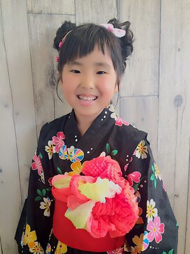 アカラ ヘアアンドメイク 宇美(Akala hair&make) キュートなあみこみおだんご