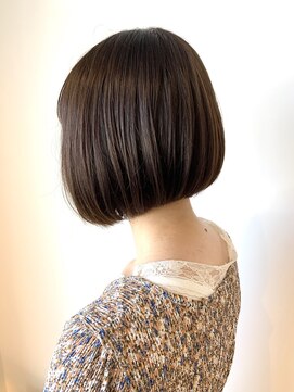 フレイムスヘアデザイン(FRAMES hair design) ミニボブ×オリーブベージュ