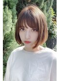 黄金比率のショートボブ♪前髪は斜めに♪藤沢