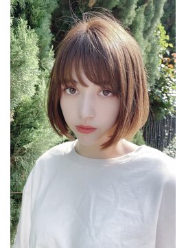 クーエフー(coo et fuu) 黄金比率のショートボブ♪前髪は斜めに♪藤沢