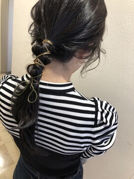 エクー(ECOO) 『　後れ毛カット × 紐アレンジ　』　guest snap　ECOO